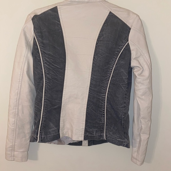 Downtown Coalition Women’s Zip Up Moto Jacket - Picture 6 of 8